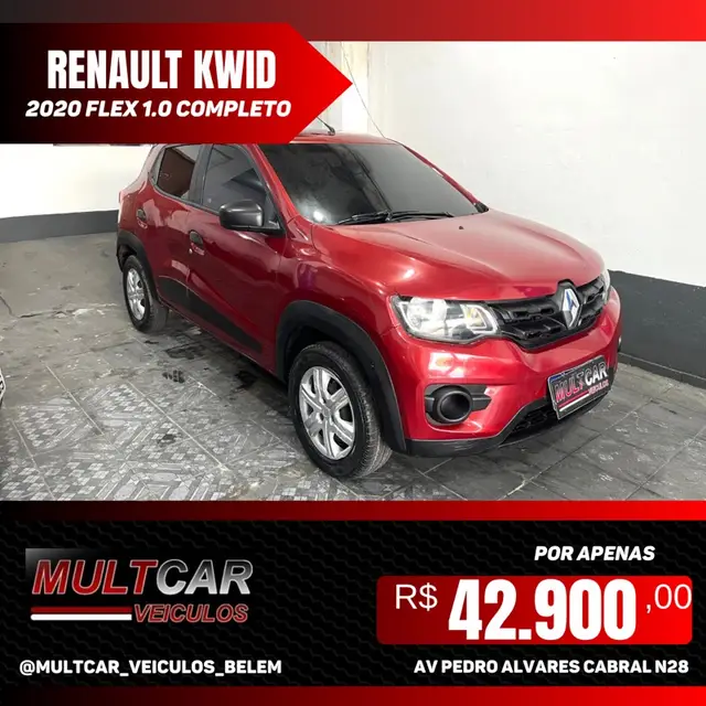 Carro Renault Kwid 2020 Zen 1.0 12v SCe (Flex)