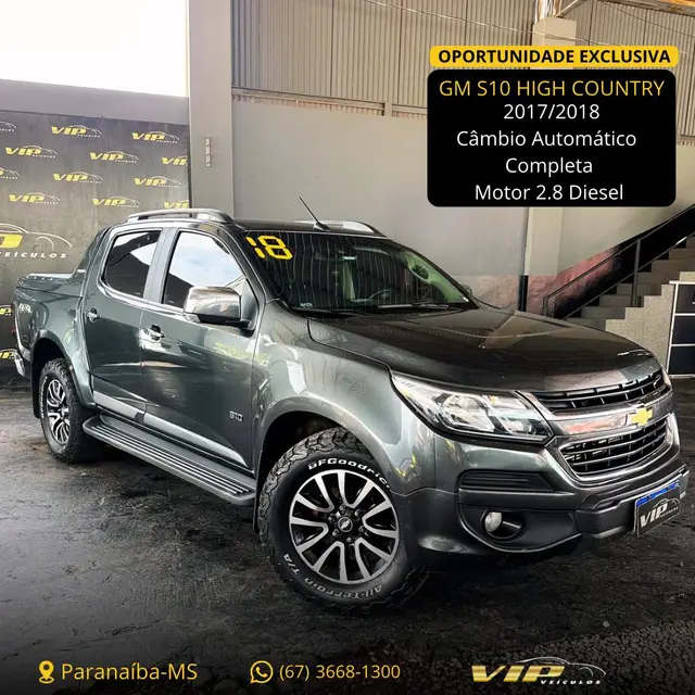 Carro Chevrolet S10 Cabine Dupla 2018 S10 2.8 CTDI High Country 4WD (Cabine Dupla) (Aut)