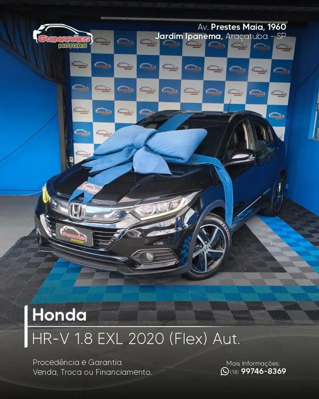 Carro Honda HR-V 2020 EXL CVT 1.8 I-VTEC FlexOne