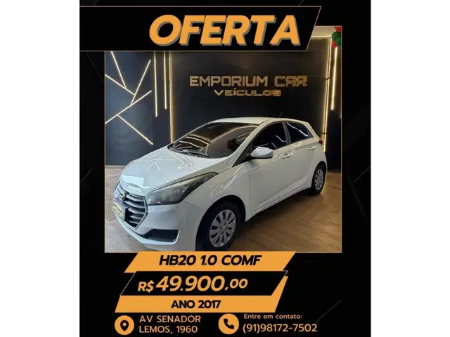 Carro Hyundai HB20 2017 1.0 Comfort (Flex)