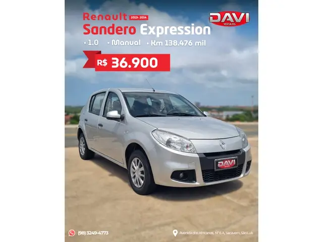 Carro Renault Sandero 2014 Expression 1.0 16V (flex)