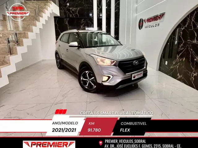 Carro Hyundai Creta 2021 Smart Plus 1.6 (Aut) (Flex)