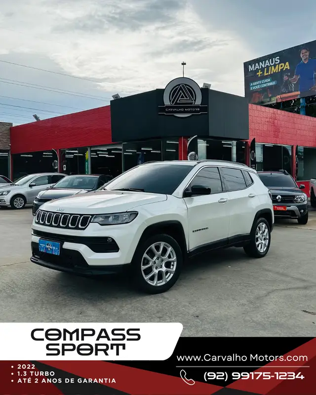 Carro Jeep Compass 2022 Sport 1.3 T270 (Aut) (Flex)