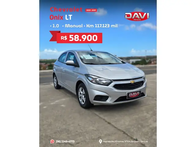 Carro Chevrolet Onix 2019 1.0 LT SPE/4