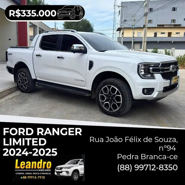 Carro Ford Ranger Cabine Dupla 2025 Limited+ 3.0