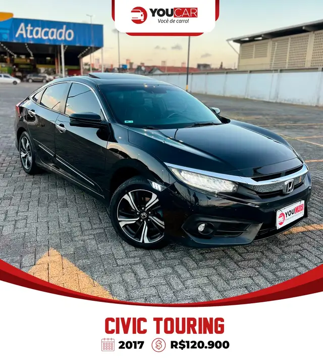 Carro Honda Civic 2017 Touring 1.5 Turbo CVT