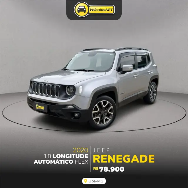 Carro Jeep Renegade 2020 Longitude 1.8 4x2 (Aut) (Flex)