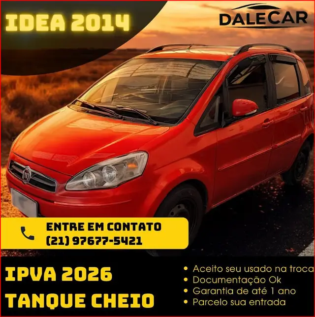 Carro Fiat Idea 2014 Attractive 1.4 8V (Flex)