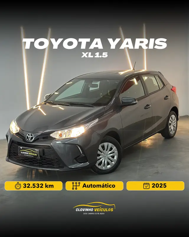 Carro Toyota Yaris 2025 XL 1.5 (Flex) (Aut)