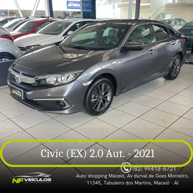 Carro Honda Civic 2021 EX 2.0 i-VTEC CVT