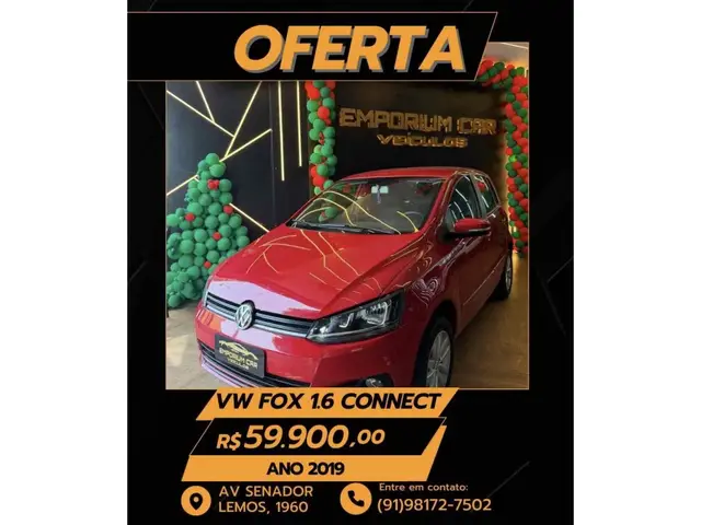 Carro Volkswagen Fox 2019 1.6 MSI Connect (Flex)