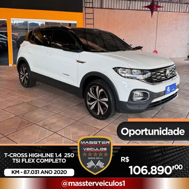 Carro Volkswagen T-Cross 2020 1.4 TSI Highline (Aut) (Flex)