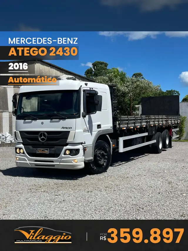 Caminhão Mercedes-Benz Atego 2016 2430/48 6X2 E5