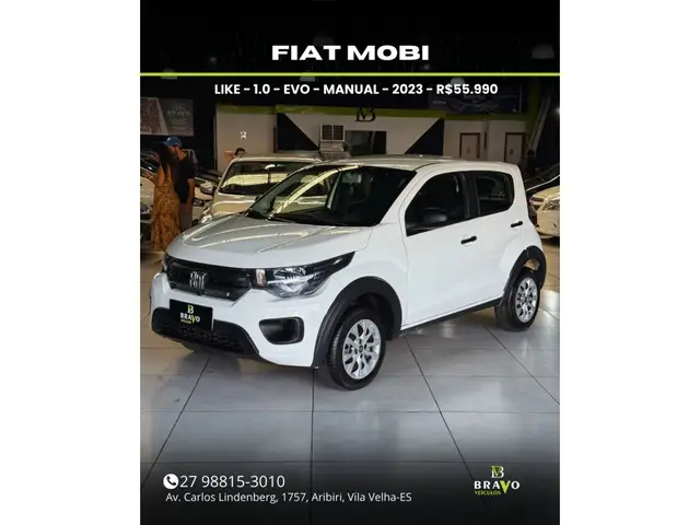 Carro Fiat Mobi 2023 Like 1.0 (Flex)