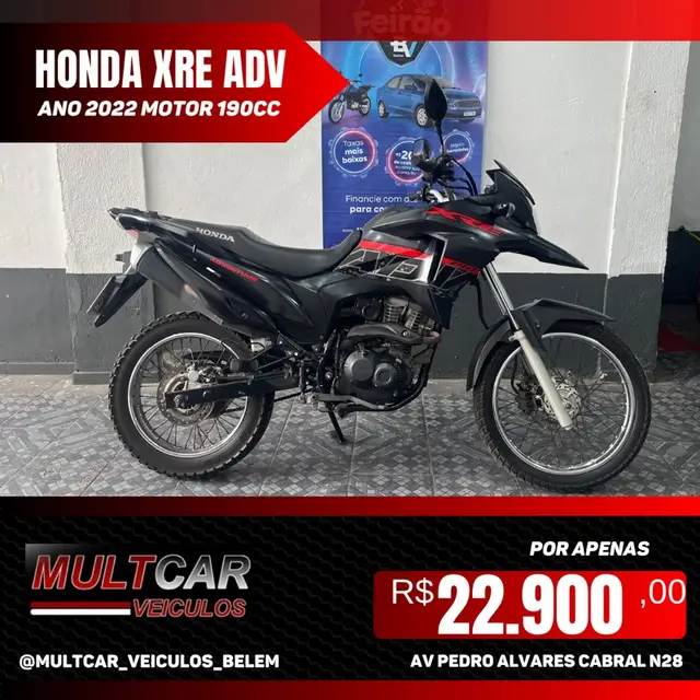 Moto Honda XRE 190 2022 Adventure (Flex)