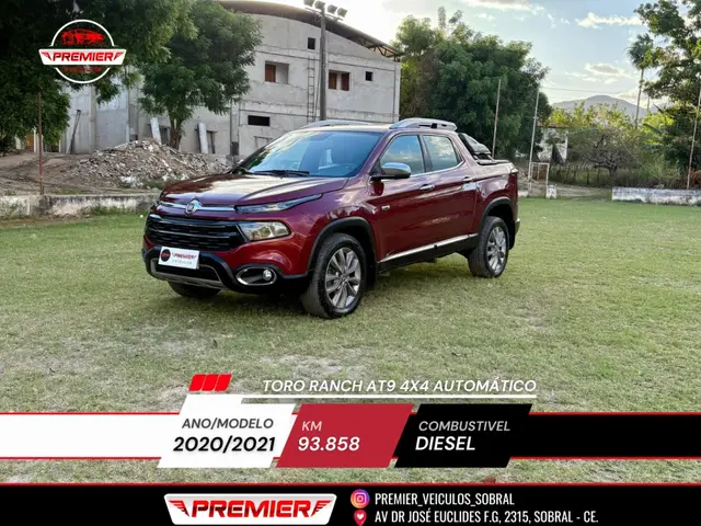 Carro Fiat Toro 2021 2.0 TDI Ranch Auto 4WD
