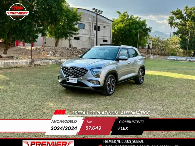 Carro Hyundai Creta 2024 Platinum 1.0 Turbo (Aut) (Flex)