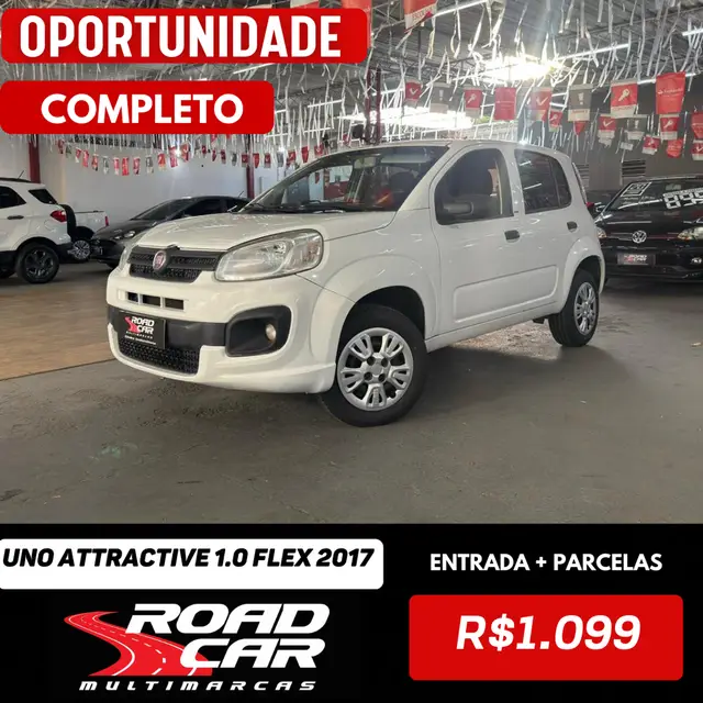 Carro Fiat Uno 2017 Attractive 1.0 (Flex) 4p