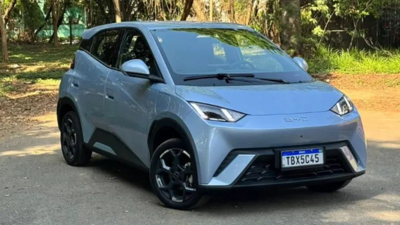 Brasileiro usa solução caseira para ter estepe no BYD Dolphin Mini