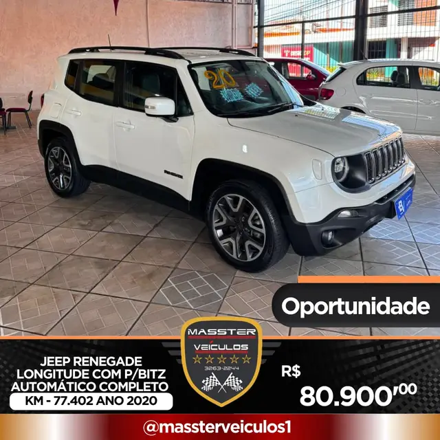Carro Jeep Renegade 2020 Longitude 1.8 4x2 (Aut) (Flex)