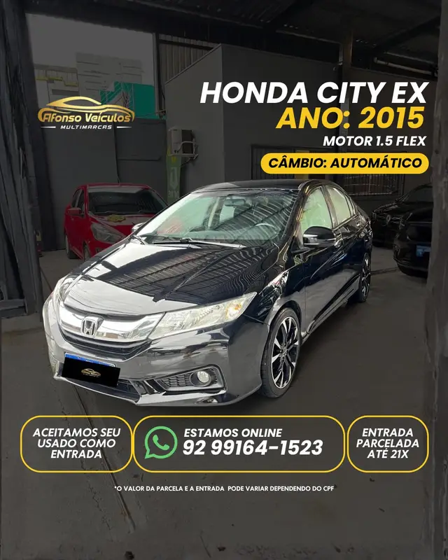 Carro Honda City 2015 EX 1.5 CVT (Flex)