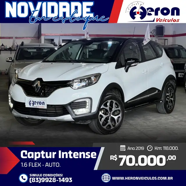 Carro Renault Captur 2019 Intense 1.6 16v SCe CVT (Flex)