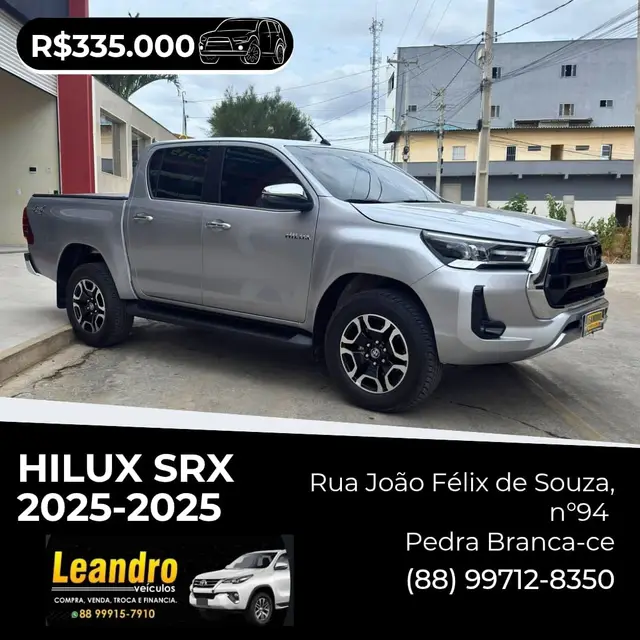 Carro Toyota Hilux Cabine Dupla 2025 SRX 4x4 2.8 Diesel