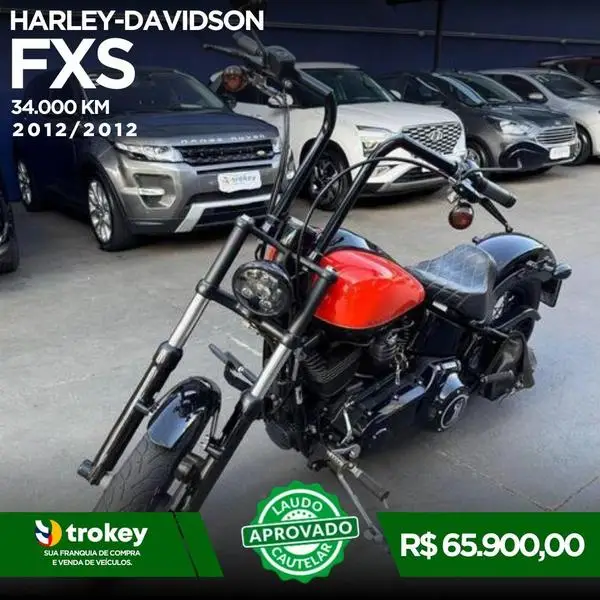 Moto Harley-Davidson FX 2012 BLACKLINE FXS