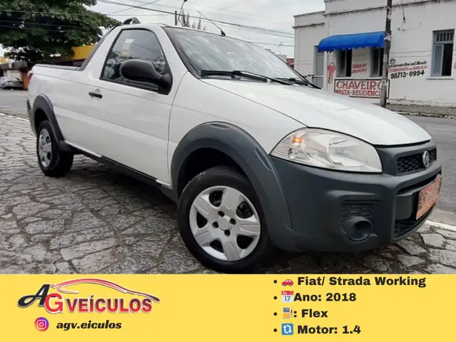 Carro Fiat Strada 2018 Hard Working 1.4 (Flex) (Cabine Simples)