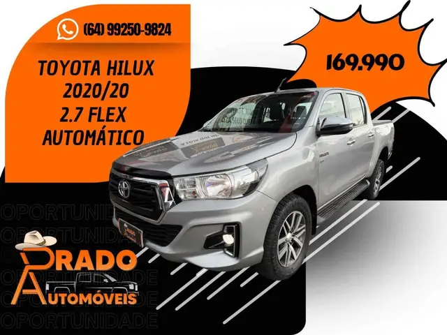 Carro Toyota Hilux Cabine Dupla 2020 Hilux 2.7 SRV CD 4x2 (Flex) (Aut)