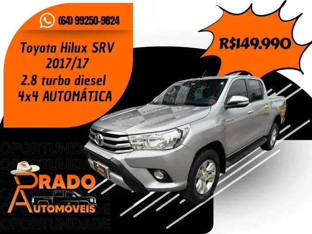 Carro Toyota Hilux Cabine Dupla 2017 Hilux 2.8 TDI SRX CD 4x4 (Aut)