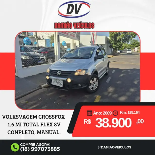 Carro Volkswagen CrossFox 2009 1.6 (Flex)