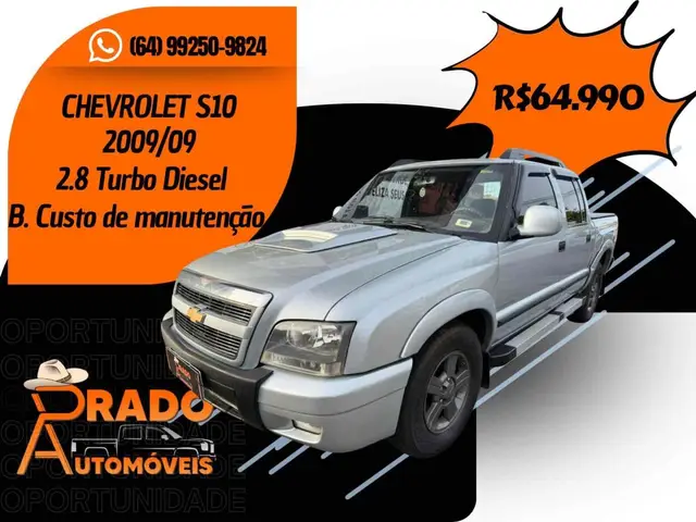 Carro Chevrolet S10 Cabine Dupla 2009 S10 Colina 4x4 2.8 Turbo Electronic (Cab Dupla)