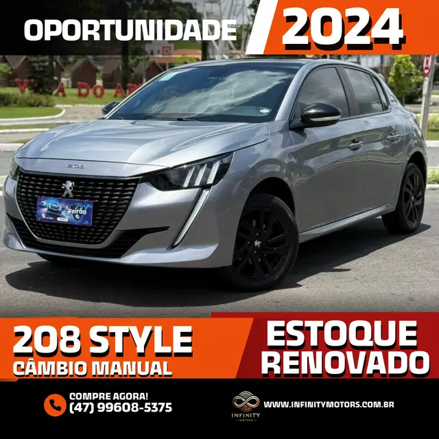Carro Peugeot 208 2024 Style 1.0