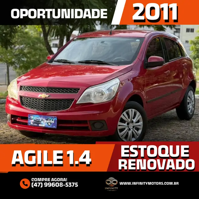 Carro Chevrolet Agile 2011 LT 1.4 8V (Flex)