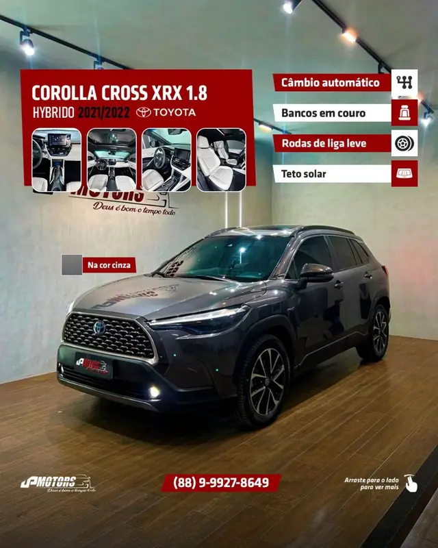 Carro Toyota Corolla Cross 2022 XRX Hybrid 1.8 (flex) (Aut)