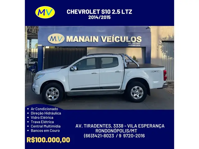 Carro Chevrolet S10 Cabine Dupla 2015 S10 LTZ 2.5 4x4 (Cab Dupla) (Flex)