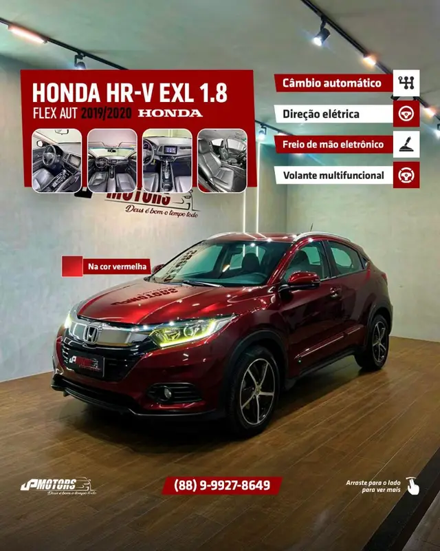 Carro Honda HR-V 2020 EXL CVT 1.8 I-VTEC FlexOne