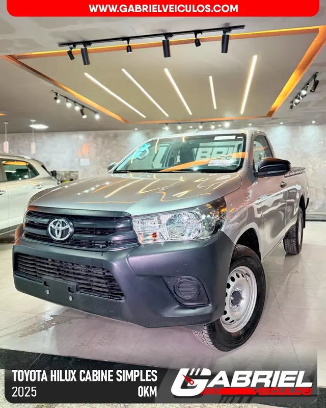 Carro Toyota Hilux Cabine Simples 2025 2.8 TDI 4x4 AT