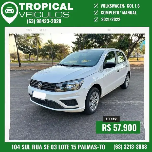 Carro Volkswagen Gol 2022 1.6 (Flex)