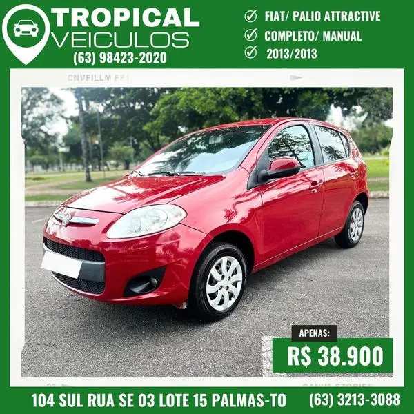 Carro Fiat Palio 2013 Attractive 1.4 8V (Flex)