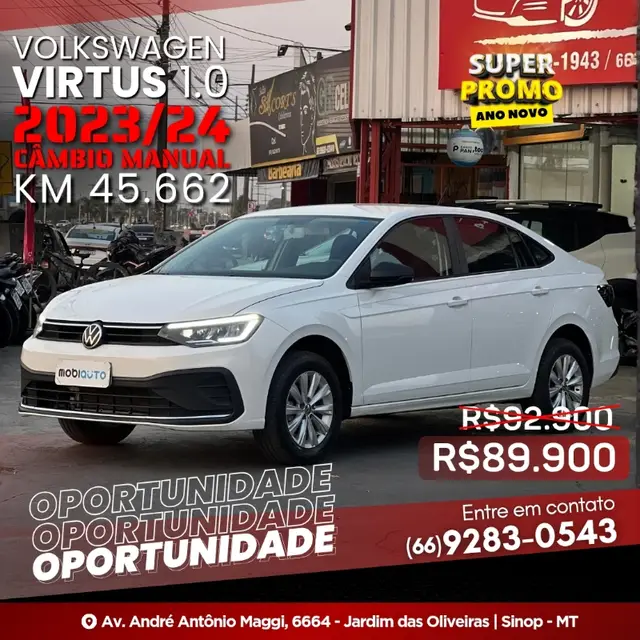 Carro Volkswagen Virtus 2024 TSI 1.0