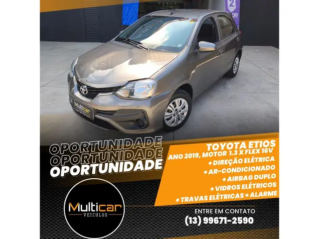 Carro Toyota Etios 2019 X 1.3 (Flex)