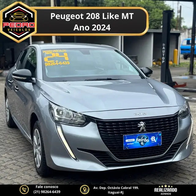 Carro Peugeot 208 2024 Like 1.0