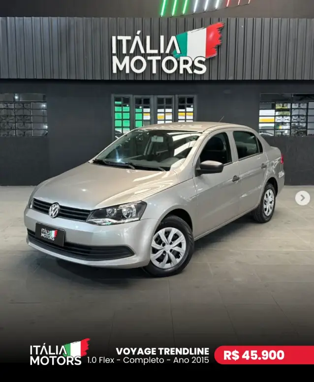 Carro Volkswagen Voyage 2015 1.0 TEC Trendline