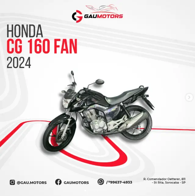 Moto Honda CG 160 2024 Fan