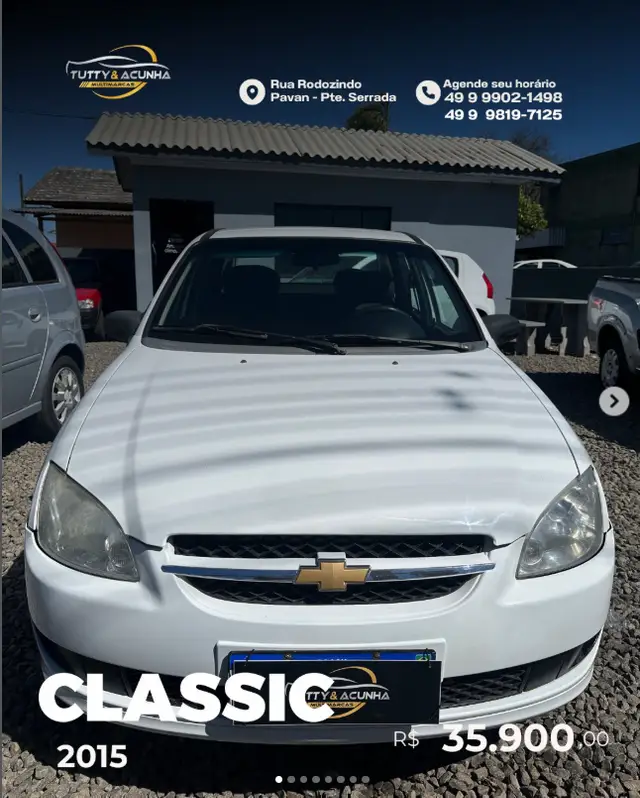 Carro Chevrolet Classic 2015 1.0 Advantage (Flex)