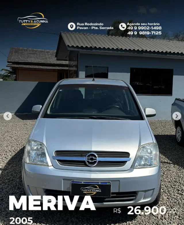 Carro Chevrolet Meriva 2005 Maxx 1.8 (Flex)
