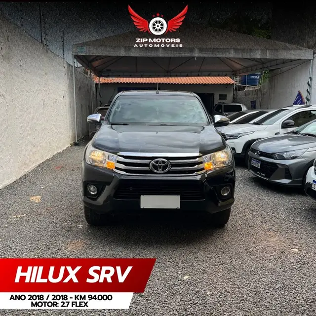 Carro Toyota Hilux Cabine Dupla 2018 Hilux 2.7 SRV CD 4x2 (Flex) (Aut)