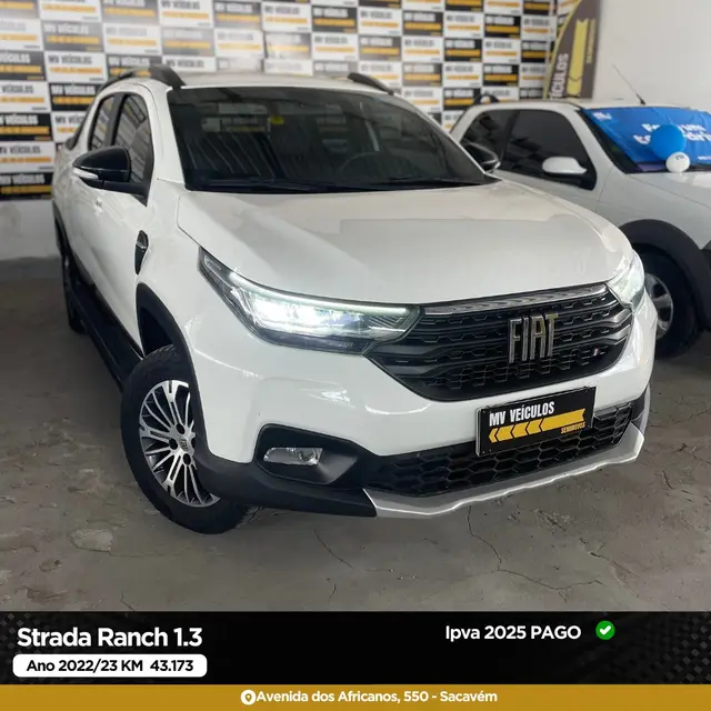 Carro Fiat Strada 2023 Ranch 1.3 Flex 8V CD Aut.
